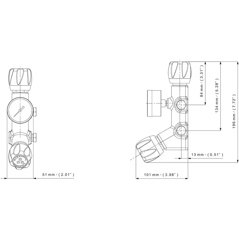 3 inlets/2 outlets monoblock valves - Duoblocs — 2