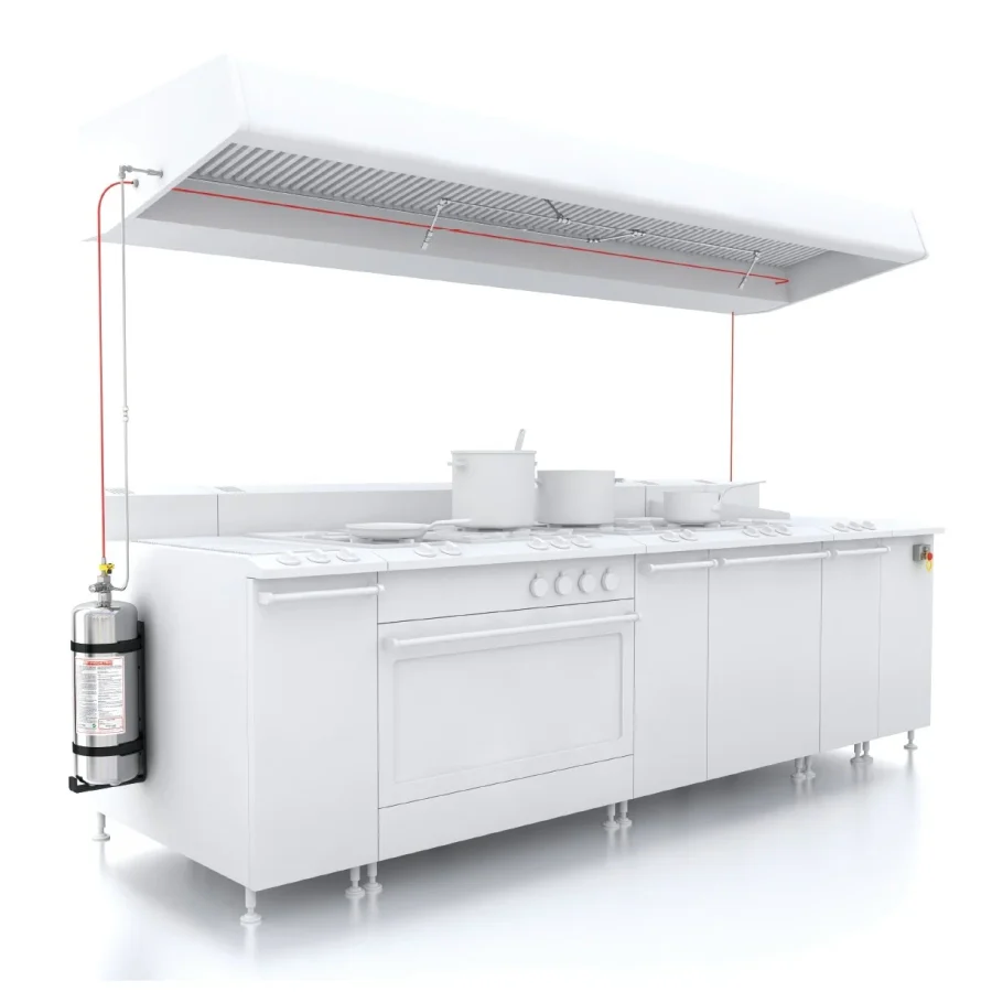 9 L Fire Suppression System for Commercial Kitchens — üretici ürün görseli