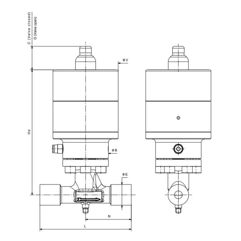 Bellows high pressure valve for HP, UHP, corrosive gases and fluids – HP2000 — 3