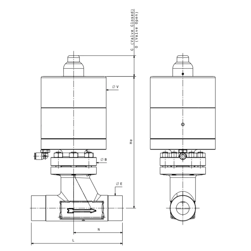 Bellows low to high pressure valve for HP, UHP, corrosive gases and fluids – K300 — 3