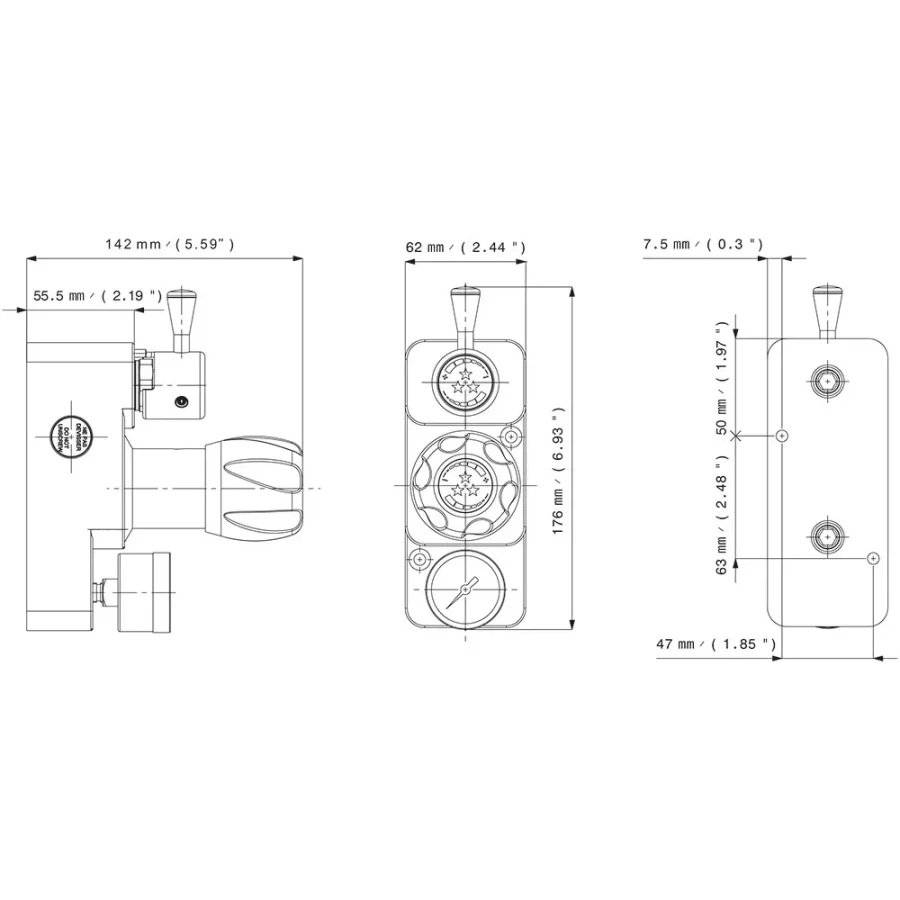 Diaphragm integrated point of use with balanced valve - MS15 — 2