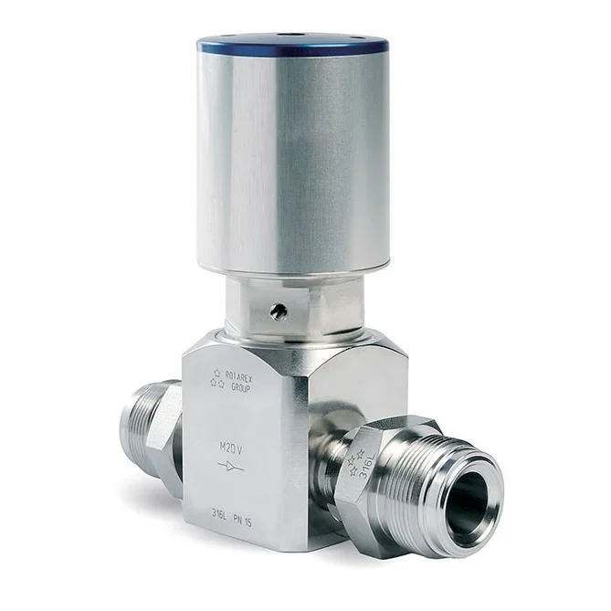 Diaphragm low pressure line valve for HP & UHP gases - M20 — 1