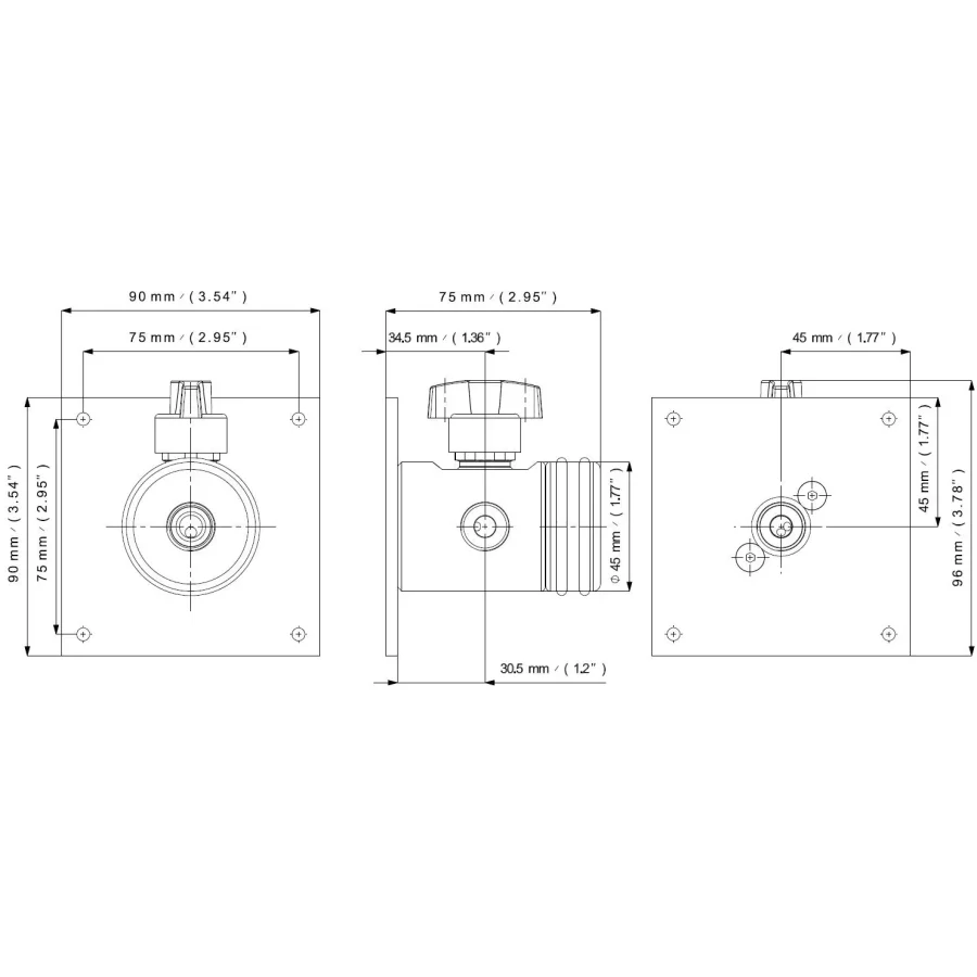 Diaphragm low pressure line valve - VM20 — 3