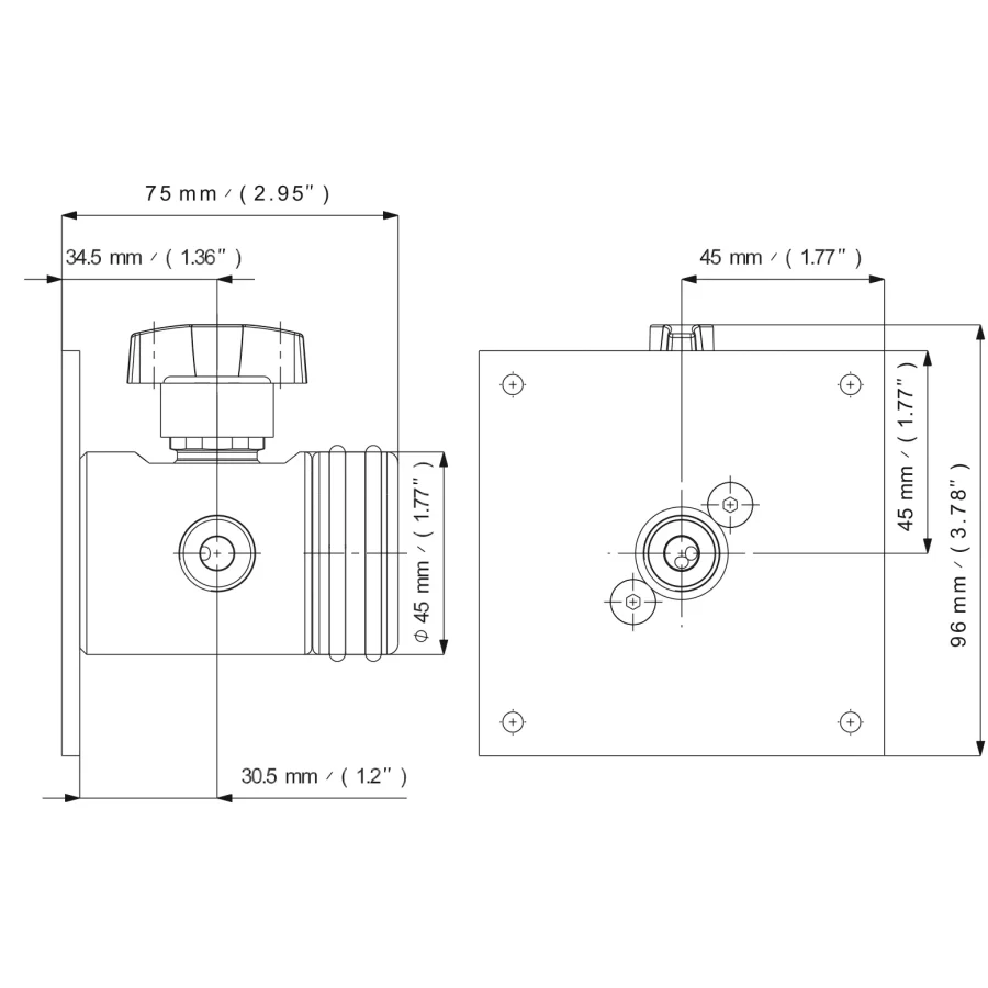 Diaphragm low pressure line valve - VM20 — 4