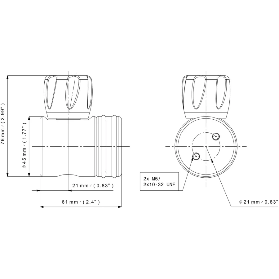 Diaphragm low pressure line valve - VM20 — 6