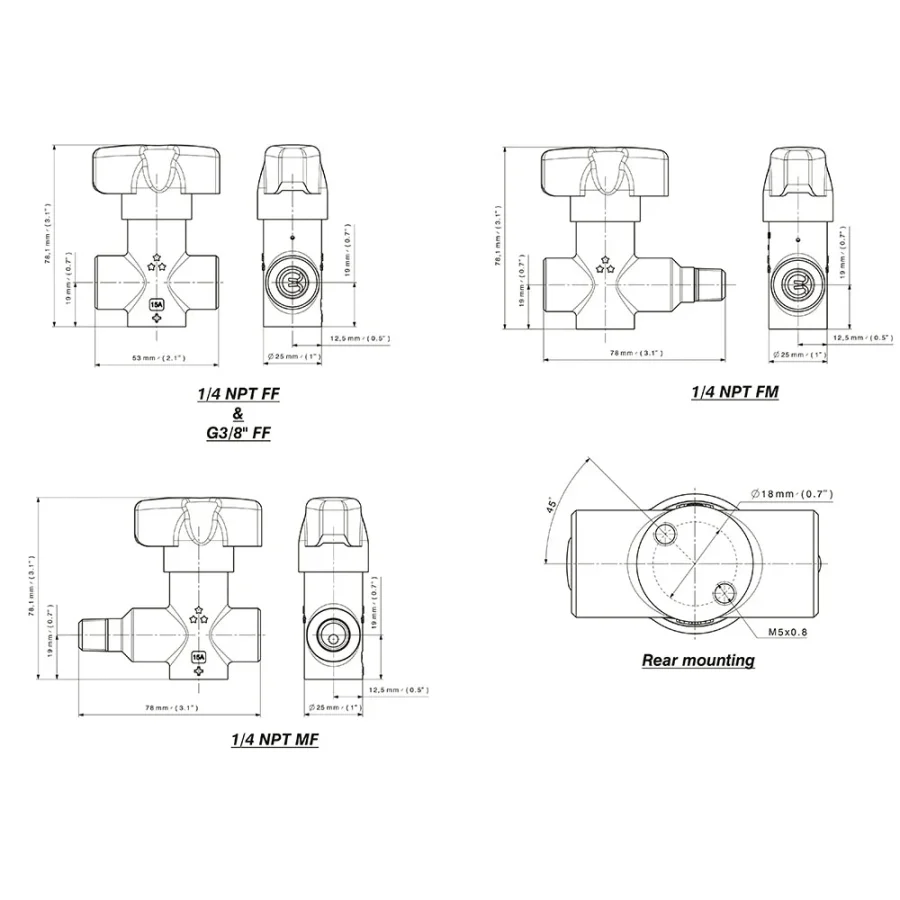 Diaphragm low to high pressure line valve - VD — 1