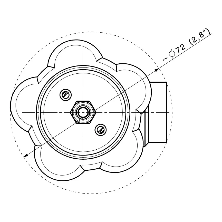 Direct seal brass cylinder valve for high purity gases - D203 — 2