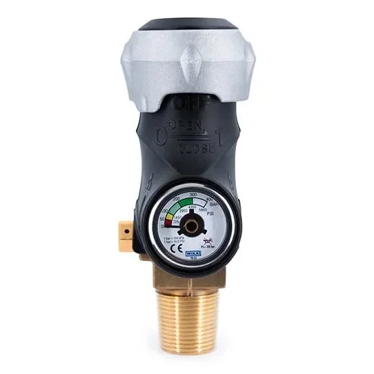 Ergonomic Quarter-Turn Actuated Residual Pressure Valve with Pressure Gauge — 1