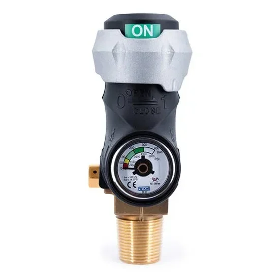 Ergonomic Quarter-Turn Actuated Residual Pressure Valve with Pressure Gauge — 2