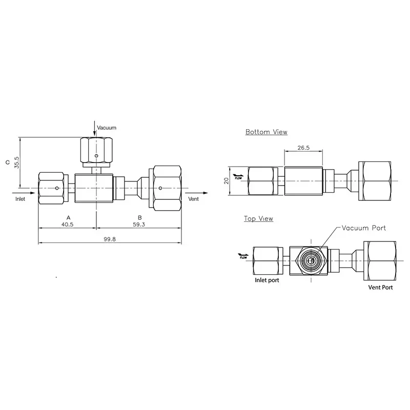 High Performance Vacuum Generator Block Type System - RXVGB — 1