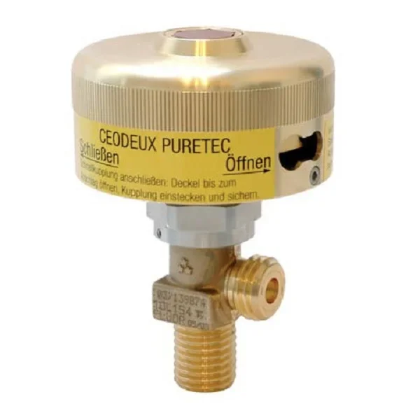 High pressure cylinder and bundle valve with pneumatic actuator for corrosive gases - D131 — üretici ürün görseli