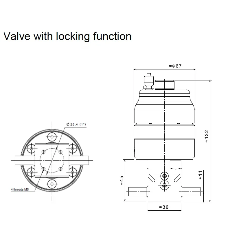 High Pressure line valve for UHP gases with oleo-pneumatic actuator – D689S — 2