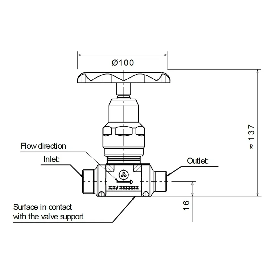 High pressure line valve specific applications - D605 — 1