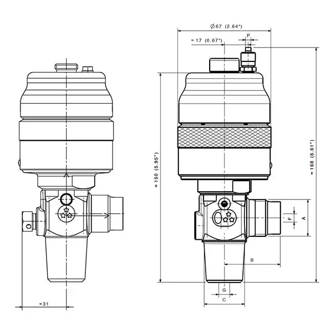 High pressure UHP cylinder valve with Oleo-pneumatic actuator - D389S — 1