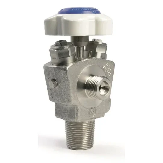Low pressure & high flow dual port UHP cylinder valve - D342 — üretici ürün görseli