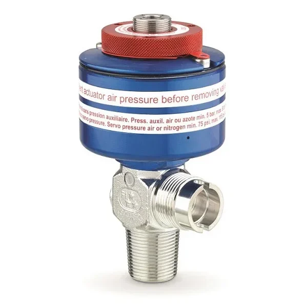 Low pressure & high flow UHP cylinder valve with pneumatic actuator - D387 — üretici ürün görseli