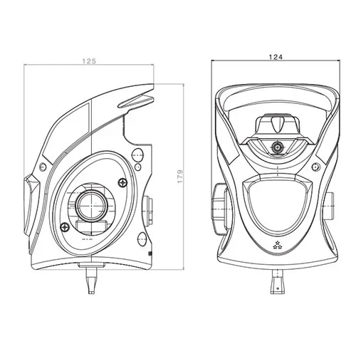 Medical gas cylinder valve with integrated pressure regulator and flow selector - M706 — 1