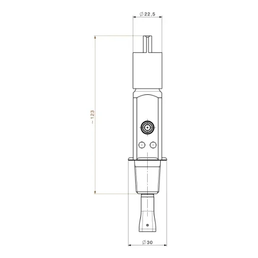Pin Index cylinder valve with RPV for medical gases - M650 — 1