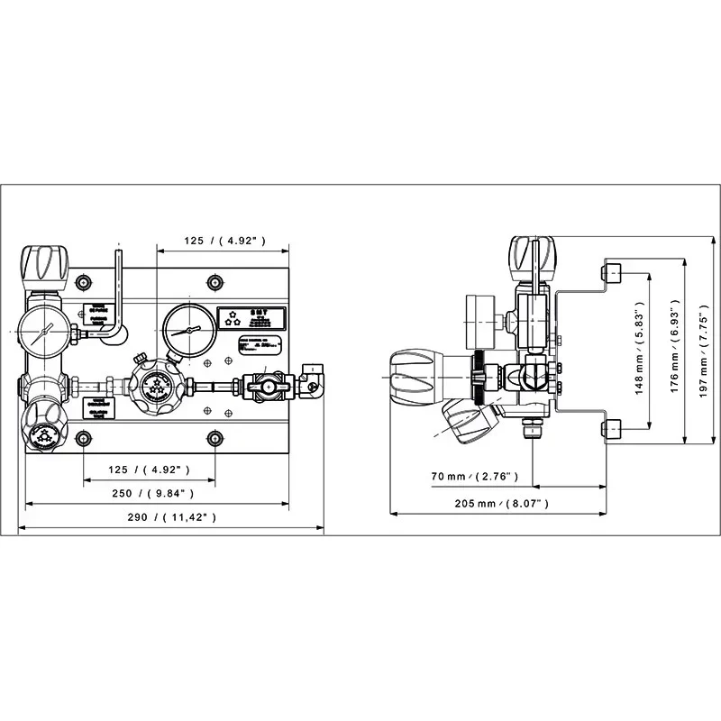 Piston single stage supply board - CM454 — 1