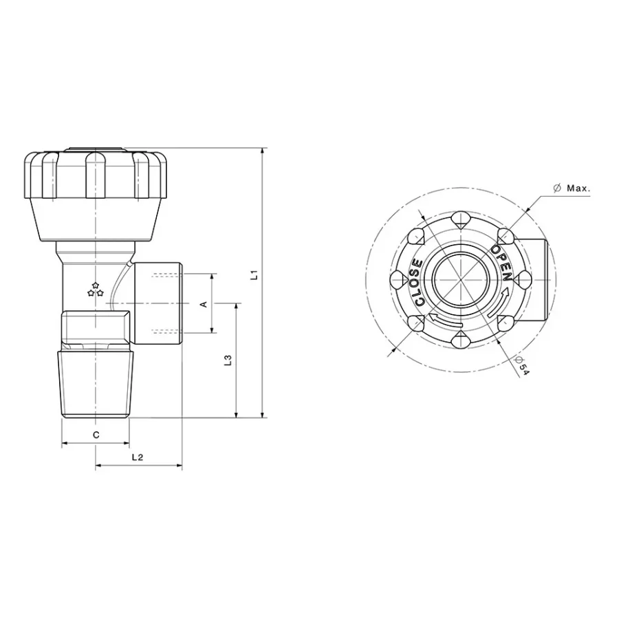 STANDARD BREATHING AIR VALVES AND OTHER APPLICATIONS - C300/C301/C302 — 1