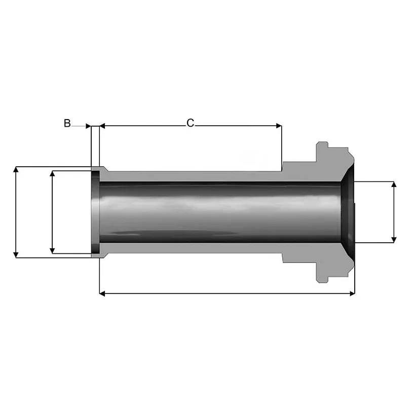 UHP Fitting Automatic Tube Weld Short Female Gland - EFC-AB — 1
