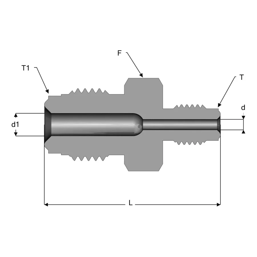 UHP Fitting Double Male Reducing Union - DMRU — 1