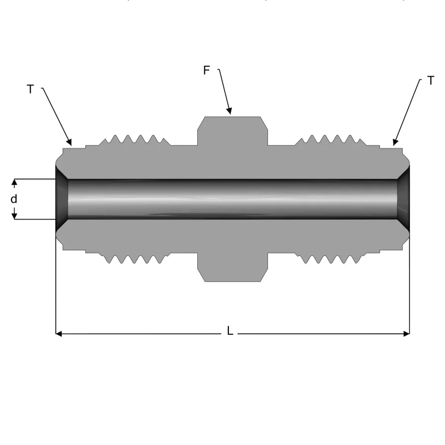 UHP Fitting Double Male Union - UM — 1