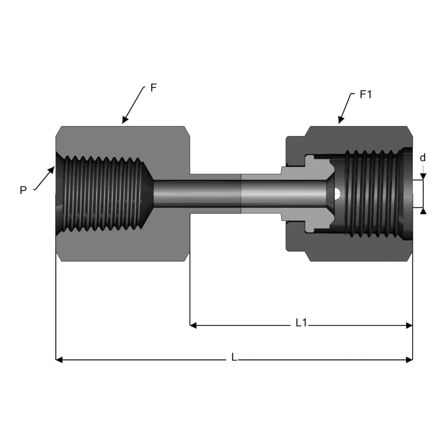 UHP Fitting Female Connector - UF-NPTF — 1