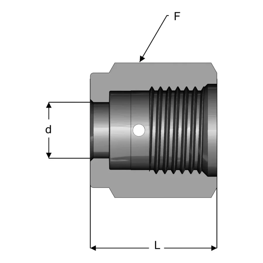 UHP Fitting Female Nut - FN — 1