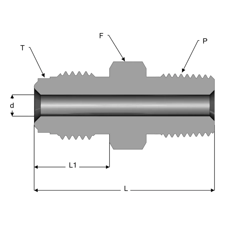 UHP Fitting Male Connector - UM-NPT — 1