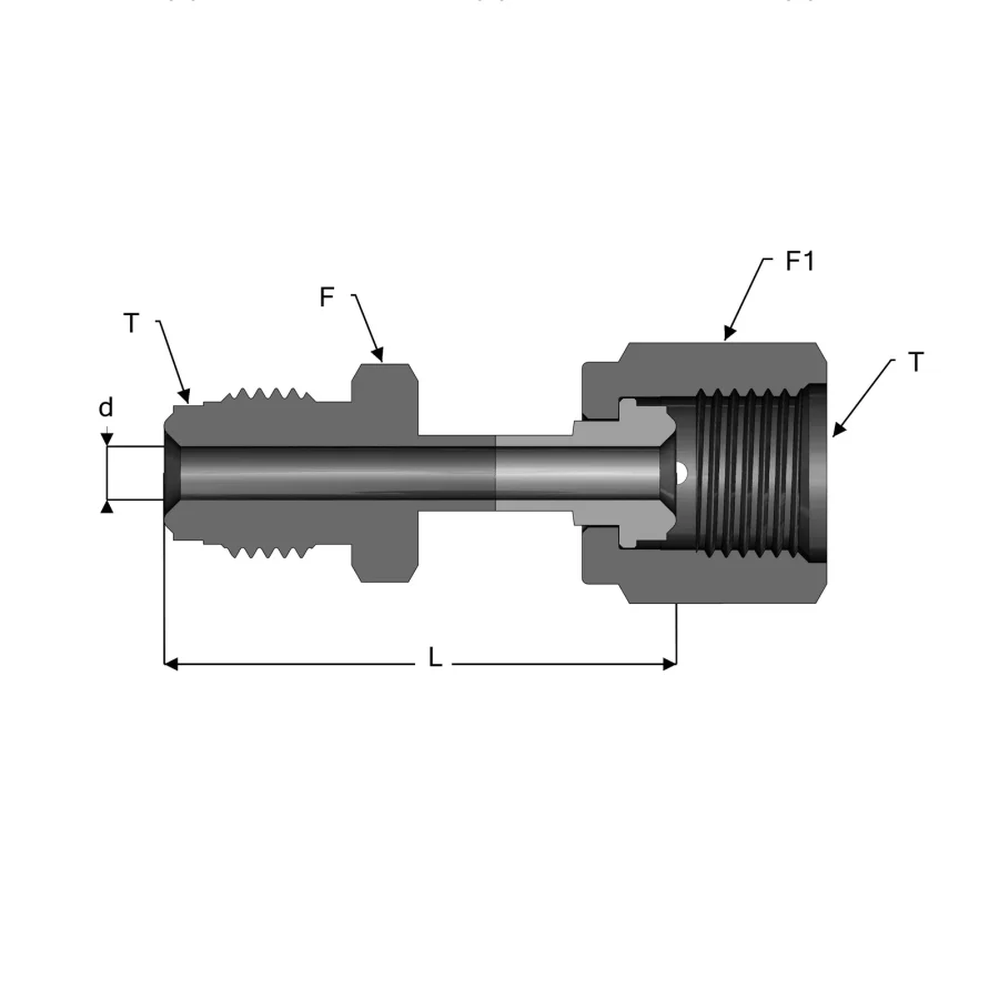 UHP Fitting Male Female Union - U-FM — 1