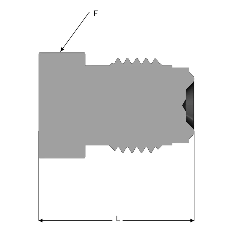 UHP Fitting Male Plug - EBM — 1