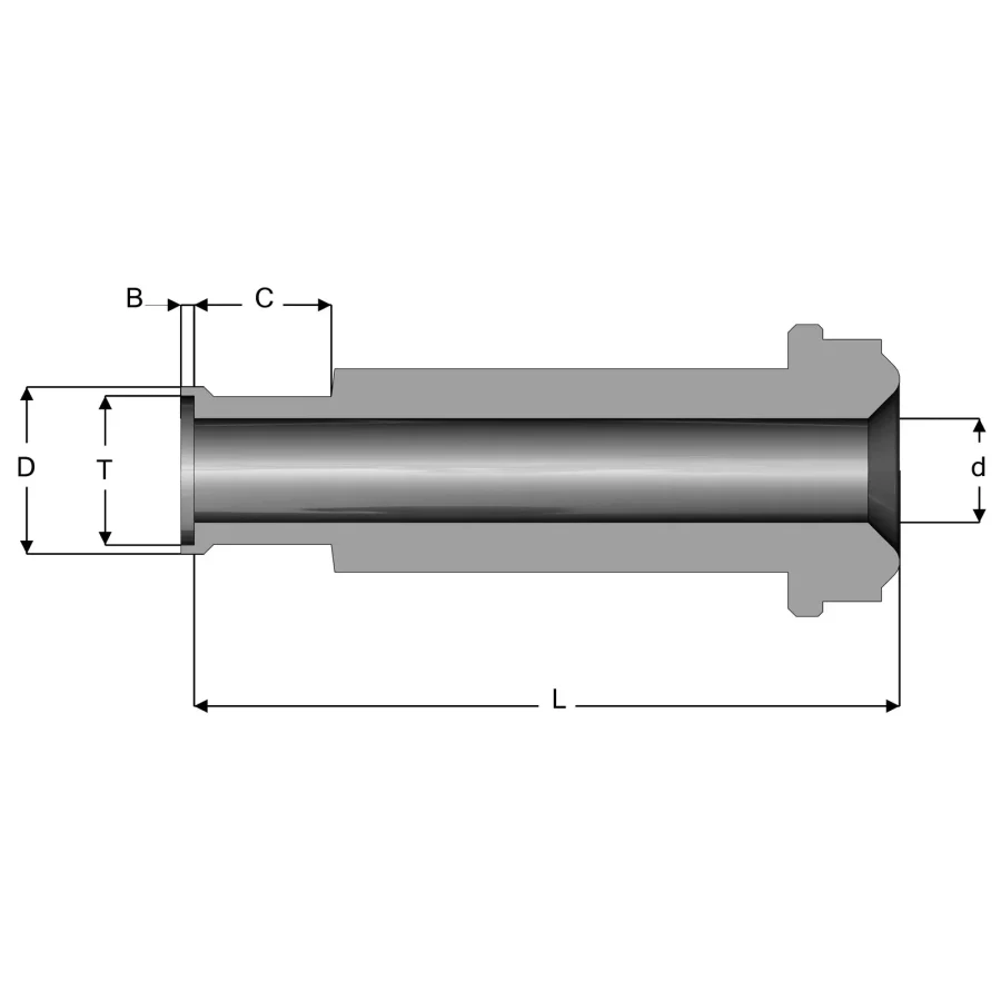 UHP Fitting Mini Male Gland - MG.EF — 1