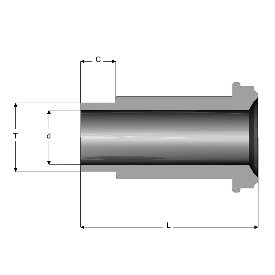 UHP Fitting Mini Male Gland - MG.EM — 1