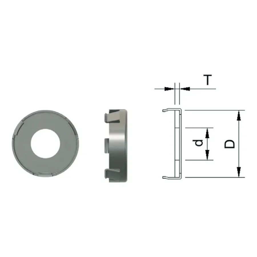 UHP Fitting Nickel Gasket & Retainer - DNI-R/JSS-R — 1