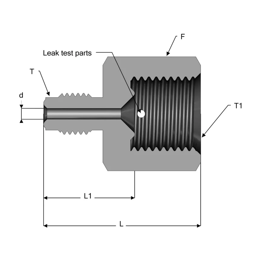 UHP Fitting Reducing Adapter - RA — 1