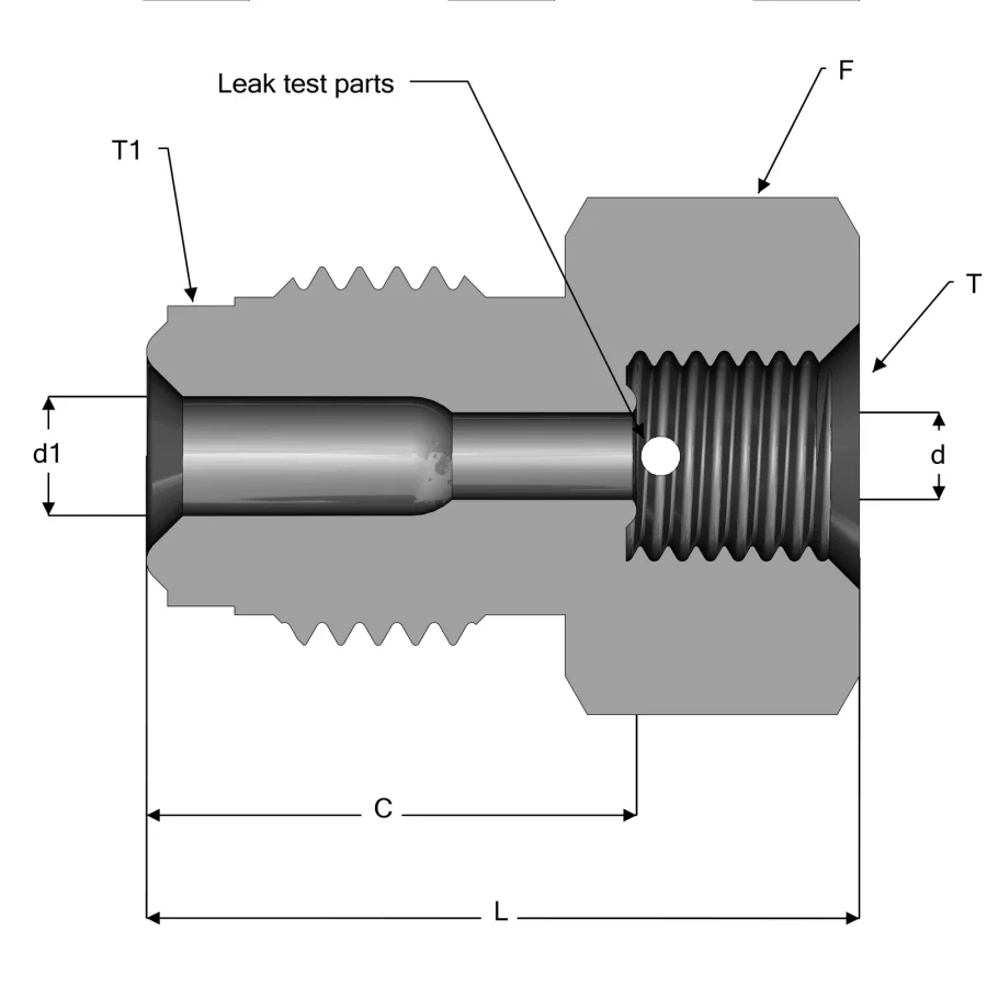 UHP Fitting Reducing Adapter - RB — 1