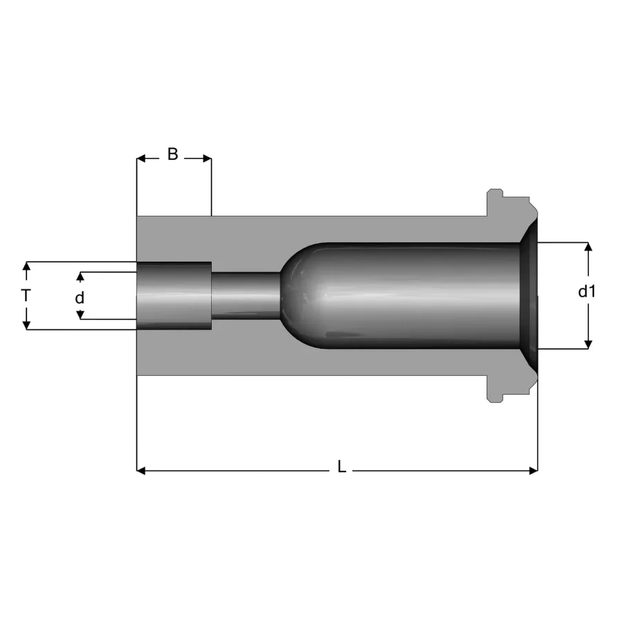 UHP Fitting Reducing Socket Weld Gland - RSW — 1
