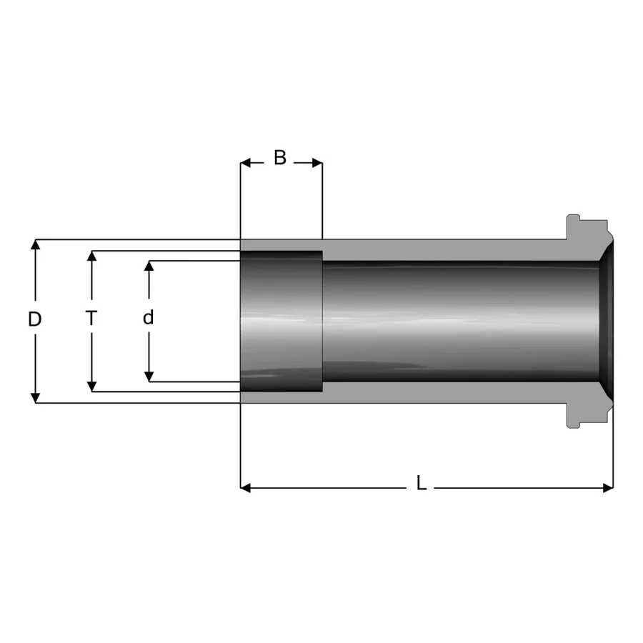 UHP Fitting Socket Weld Gland - EF — 1