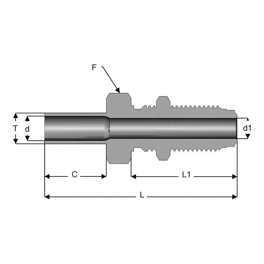 UHP Fittings Buttweld Bulkhead Union for High Flow Applications - BU-HF — 1