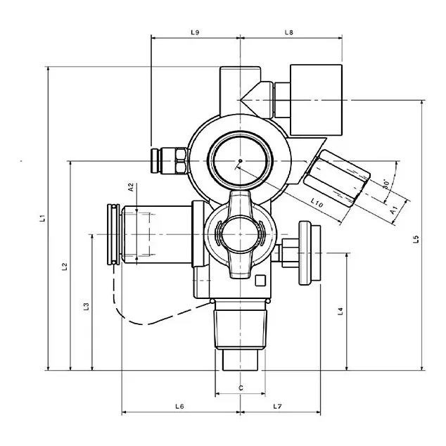 Valve with integrated pressure regulator - Balloon valves - C817/C818 — 1